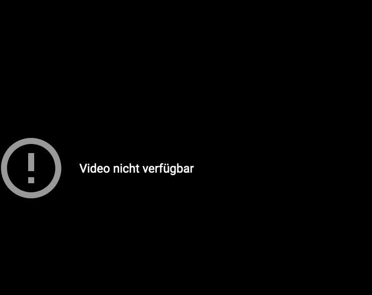 video nicht mehr da