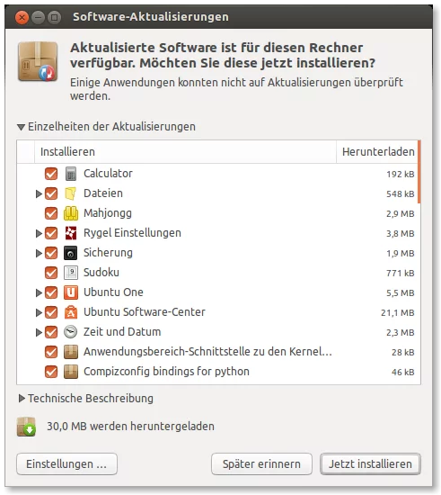 ubuntu-Aktualisierungsverwaltung